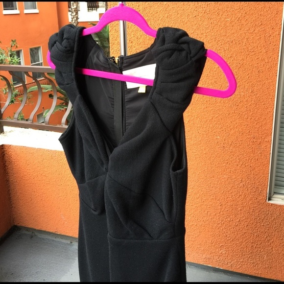 💕HP💕Leifsdottir Black Pucker Deluxe Wool Dress - Picture 5 of 8